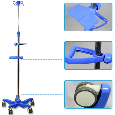 Podni stalak za infuziju od nehrđajućeg čelika